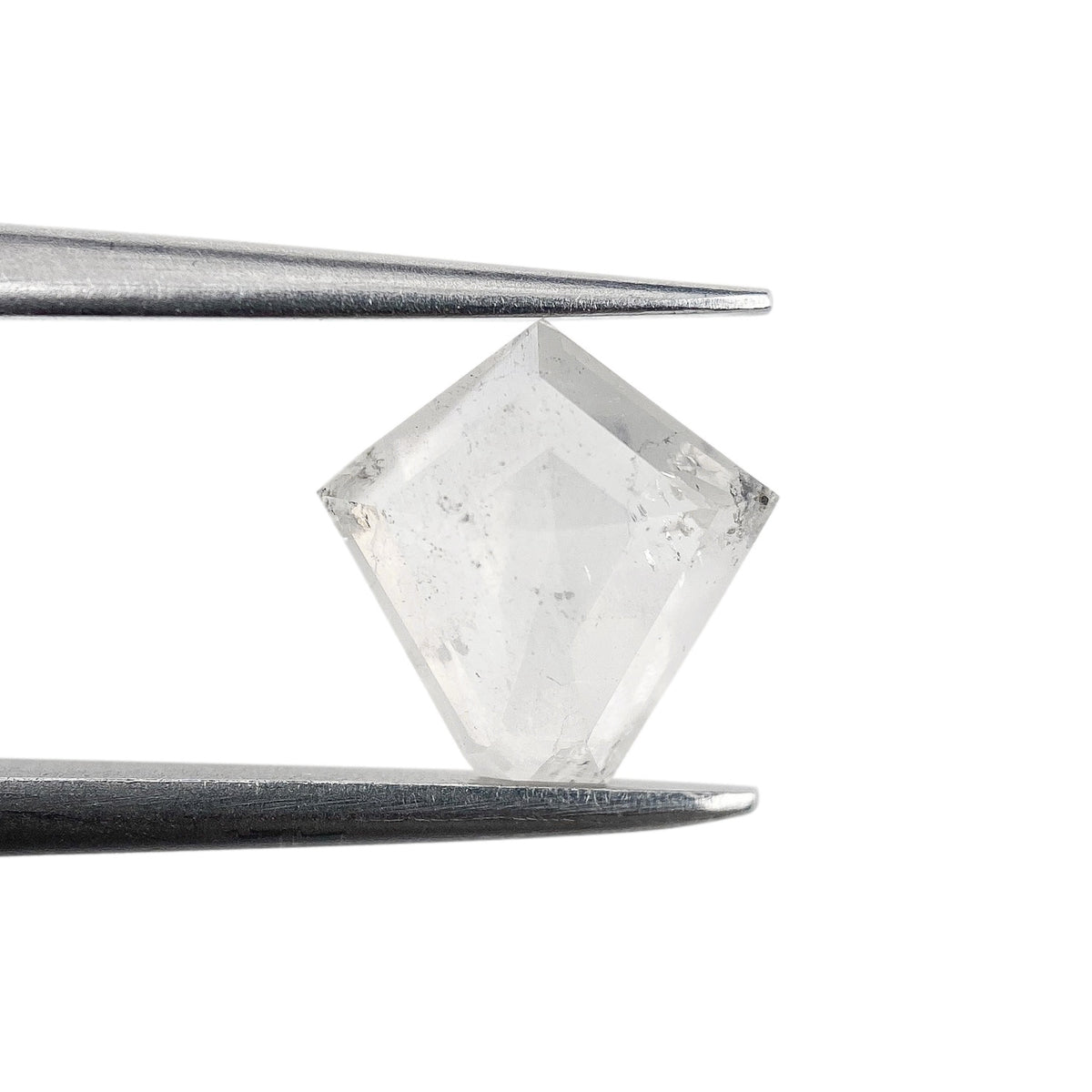 1.20ct | Salt & Pepper Shield Shape Rose Cut Diamond - Modern Rustic Diamond