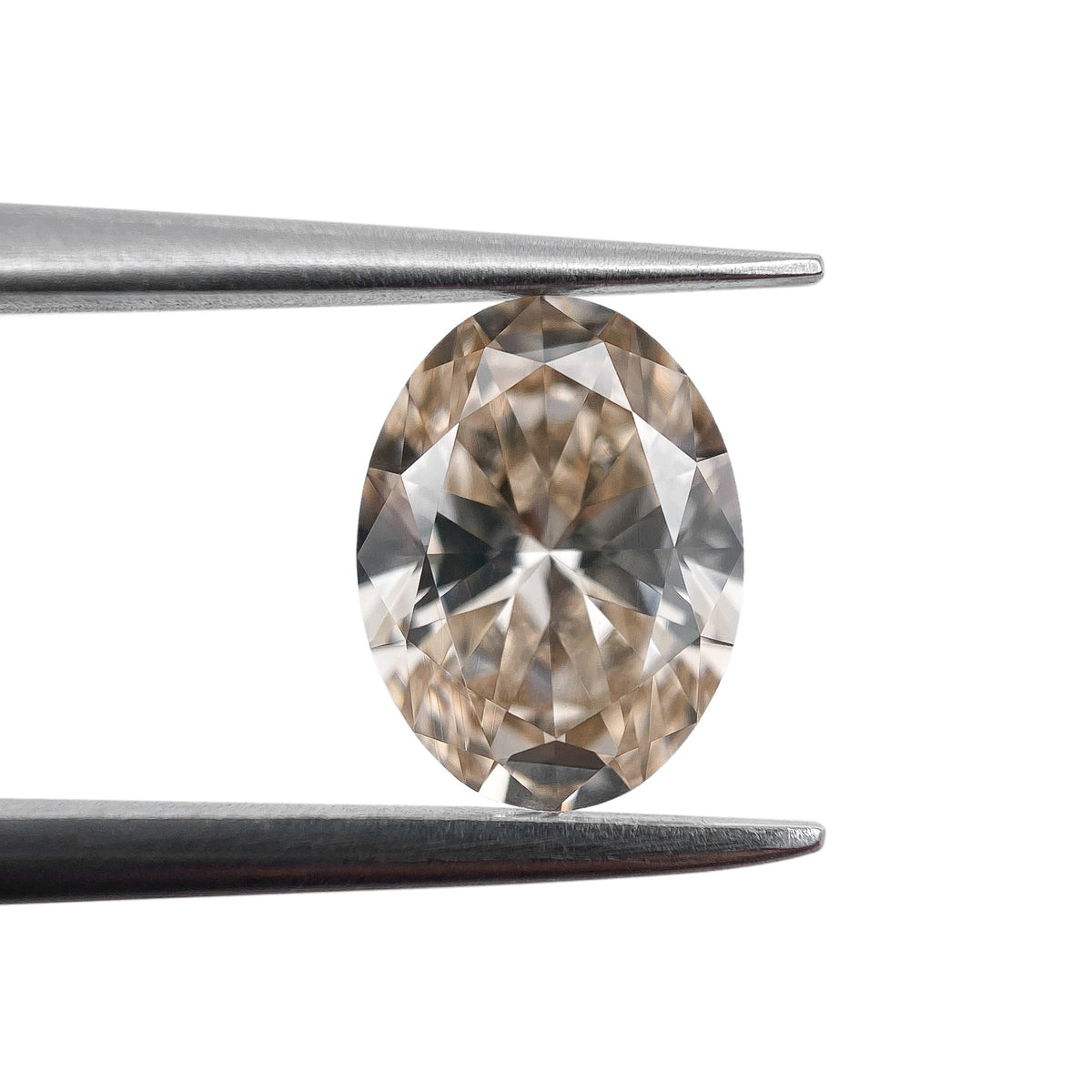1.20ct | Champagne VVS Oval Shape Brilliant Cut Diamond - Modern Rustic Diamond