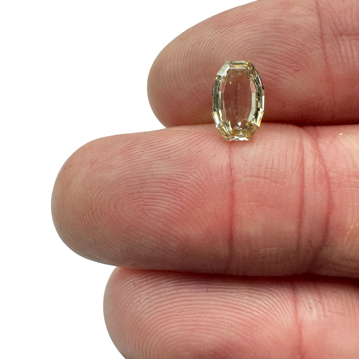 1.21ct | Champagne VVS Oval Shape Step Cut Diamond - Modern Rustic Diamond