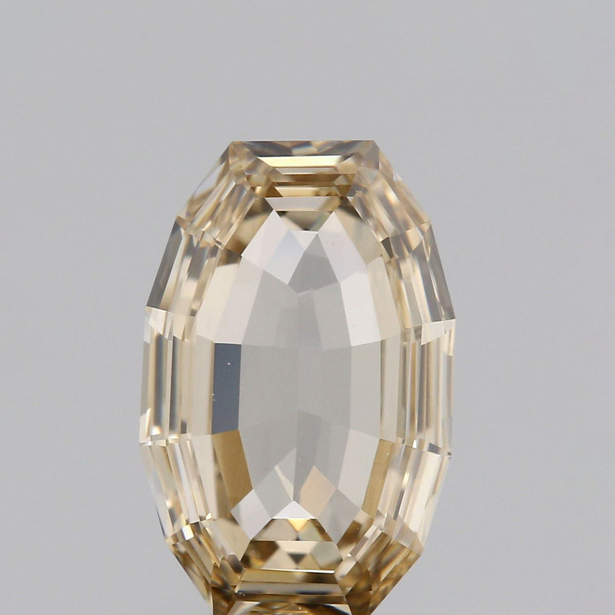 1.21ct | Champagne VVS Oval Shape Step Cut Diamond - Modern Rustic Diamond