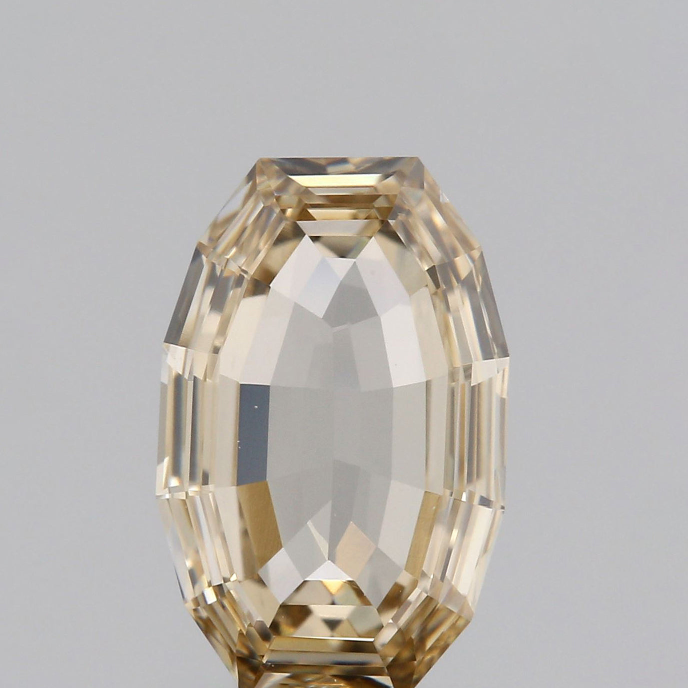 1.21ct | Champagne VVS Oval Shape Step Cut Diamond - Modern Rustic Diamond