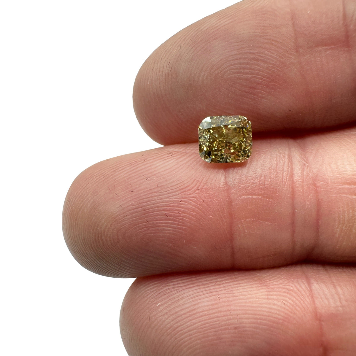1.21ct | Champagne VVS Cushion Shape Brilliant Cut Diamond-Modern Rustic Diamond