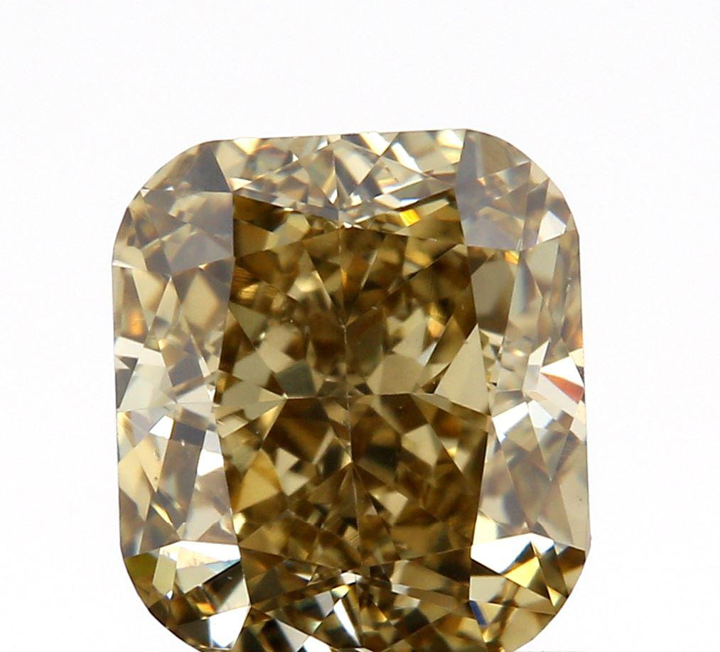 1.21ct | Champagne VVS Cushion Shape Brilliant Cut Diamond-Modern Rustic Diamond