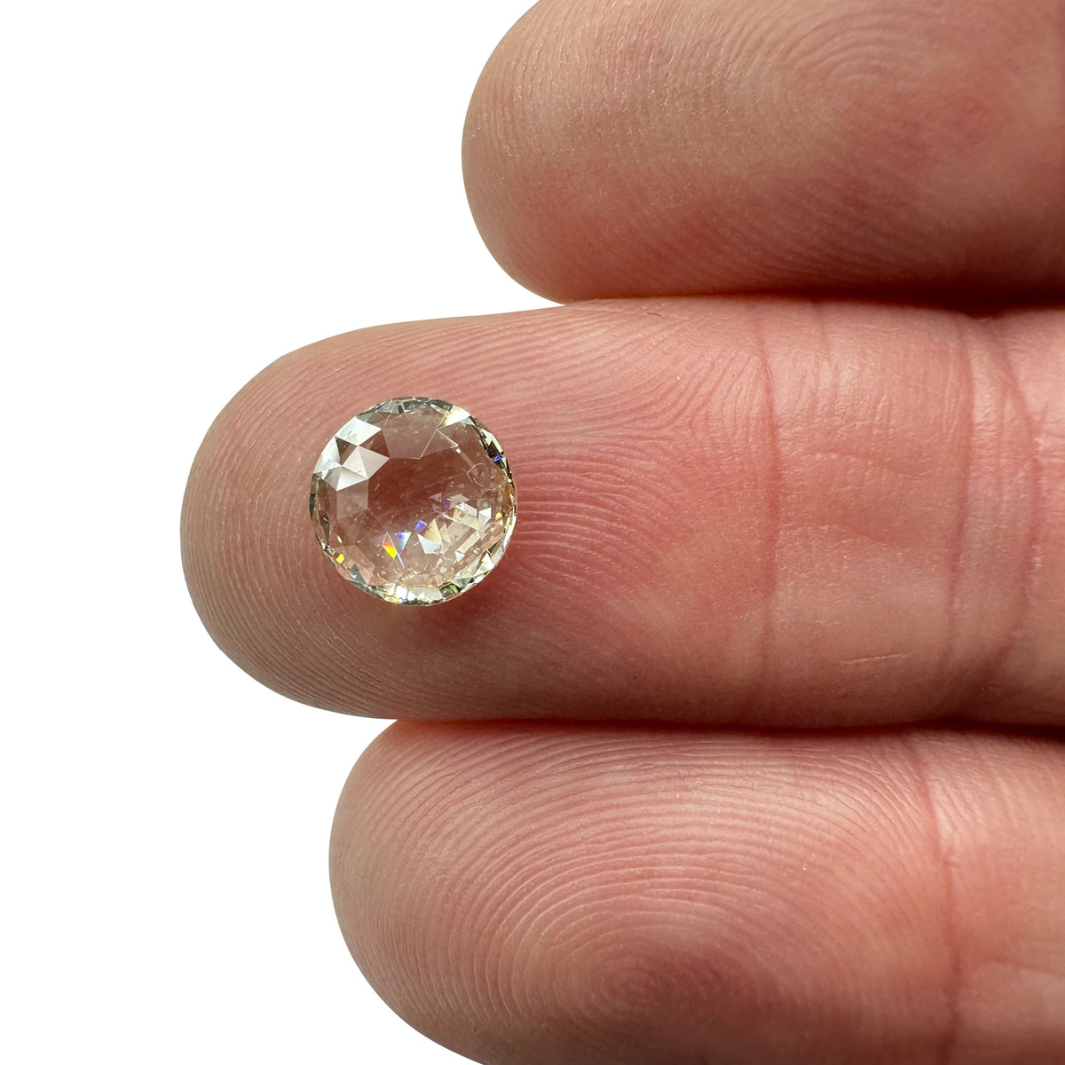 1.21ct | Light Color VVS Round Shape Rose Cut Diamond - Modern Rustic Diamond
