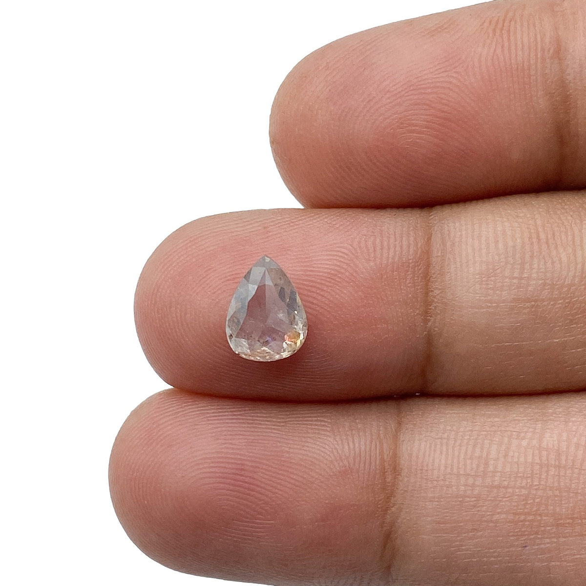 1.21ct | Rustic Pear Shape Rose Cut Diamond - Modern Rustic Diamond