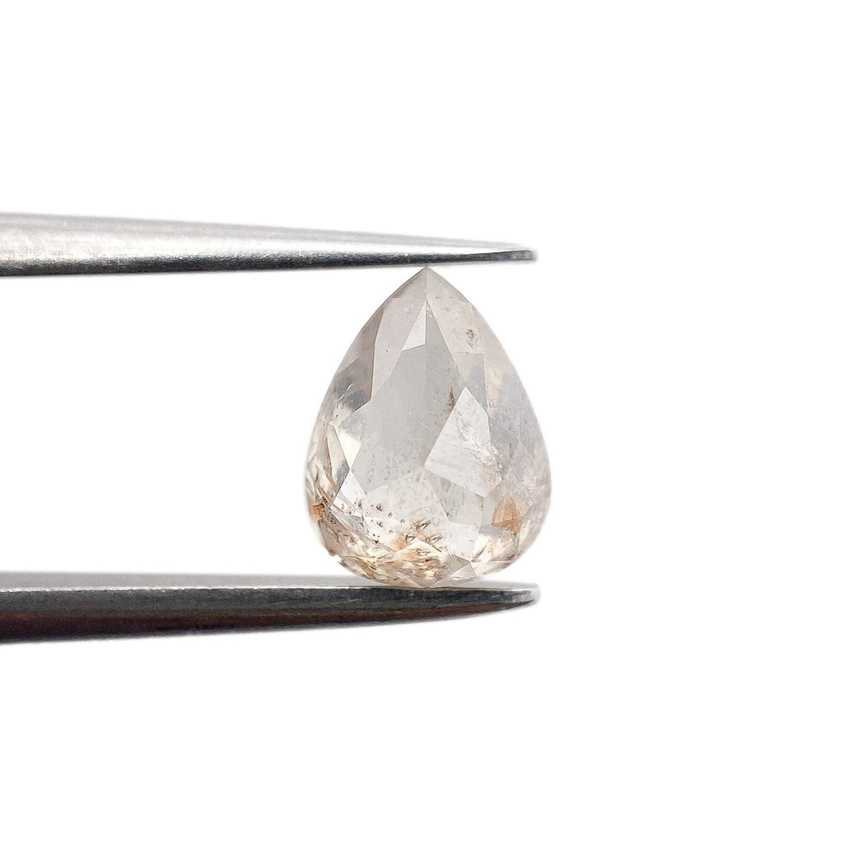 1.21ct | Rustic Pear Shape Rose Cut Diamond - Modern Rustic Diamond