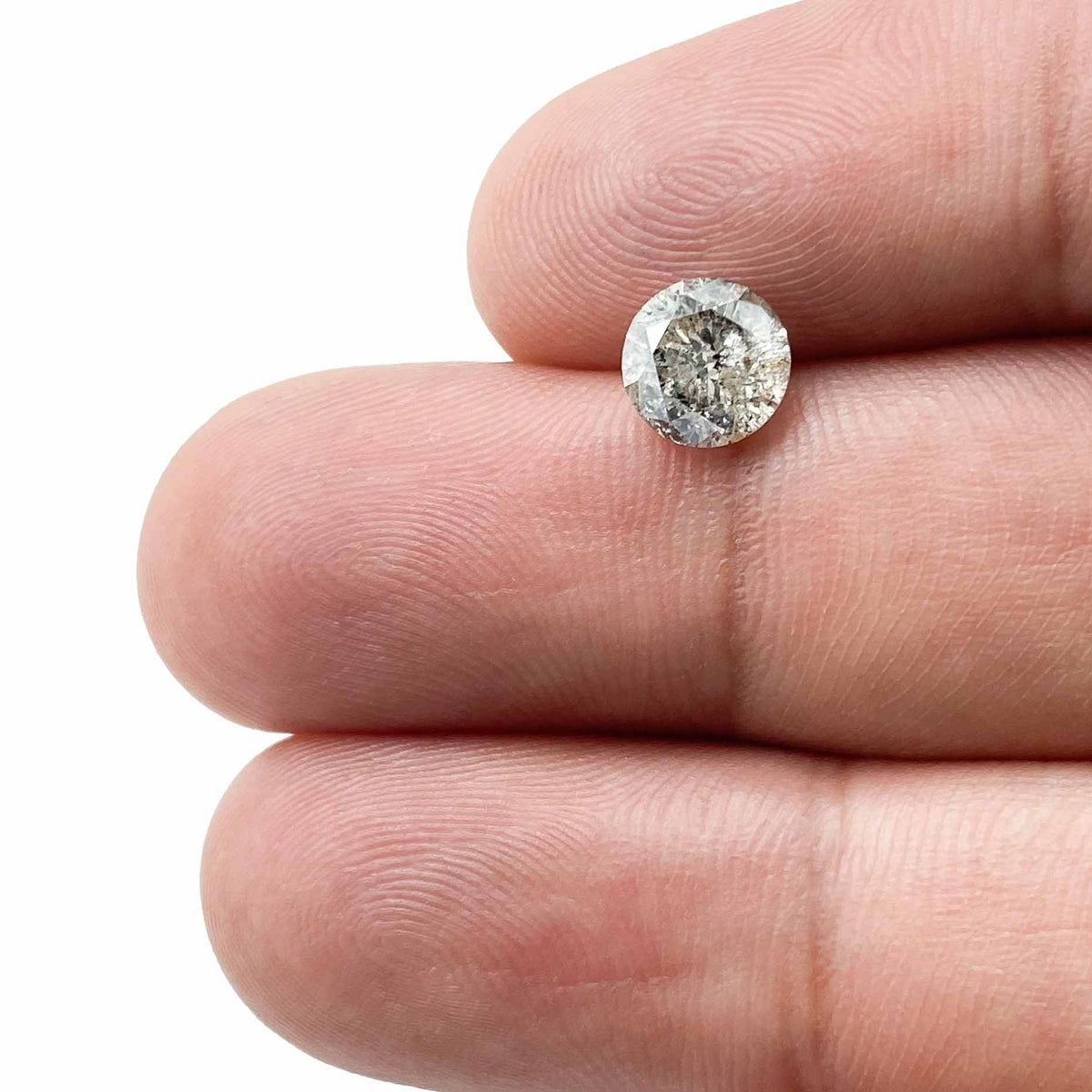1.21ct | Rustic Round Shape Brilliant Cut Diamond - Modern Rustic Diamond