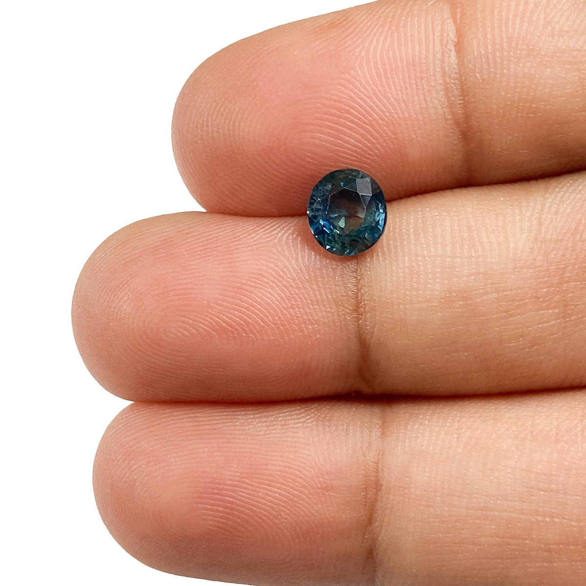 1.22ct | Brilliant Cut Oval Shape Blue Montana Sapphire-Modern Rustic Diamond