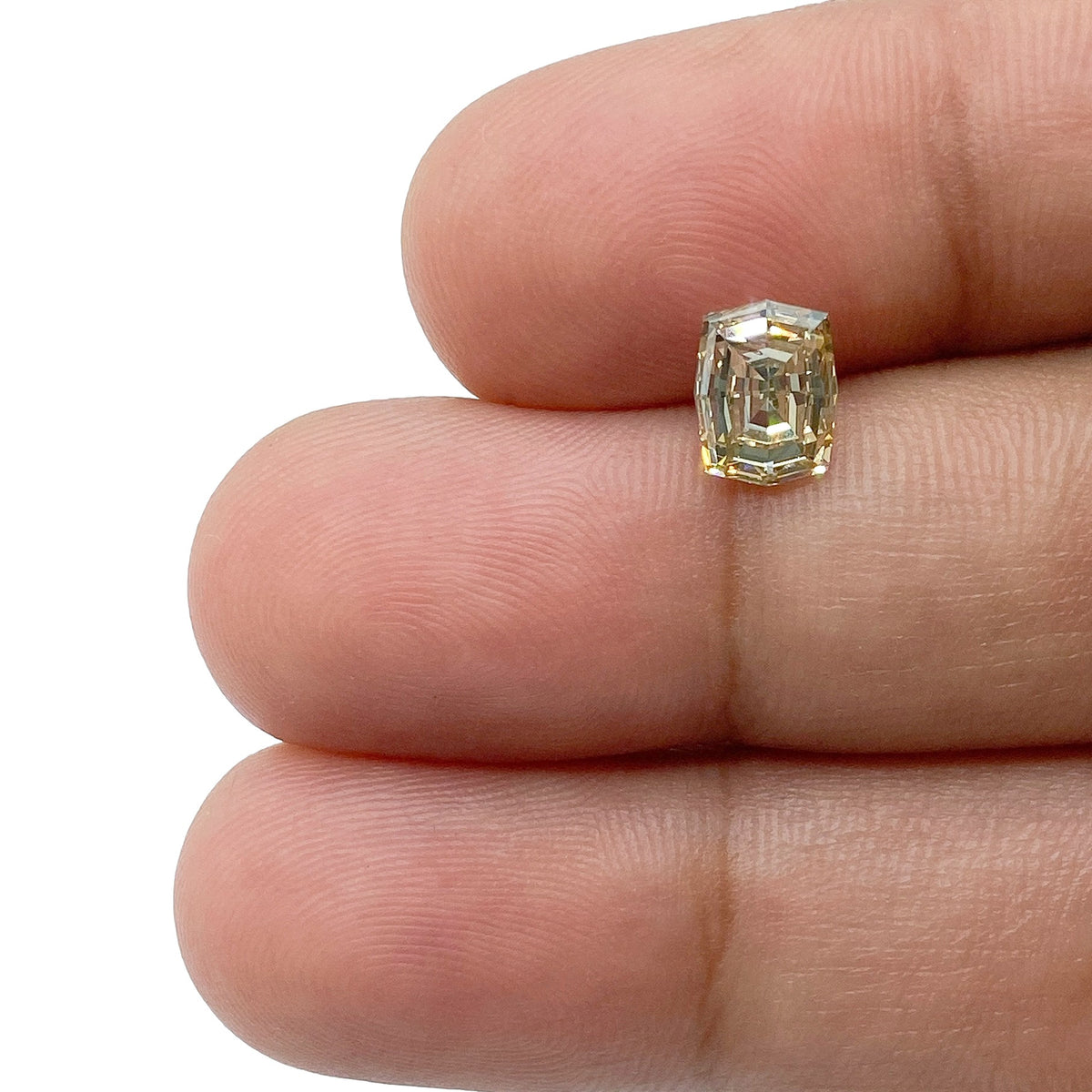 1.22ct | Champagne VVS Octagonal Shape Step Cut Diamond - Modern Rustic Diamond