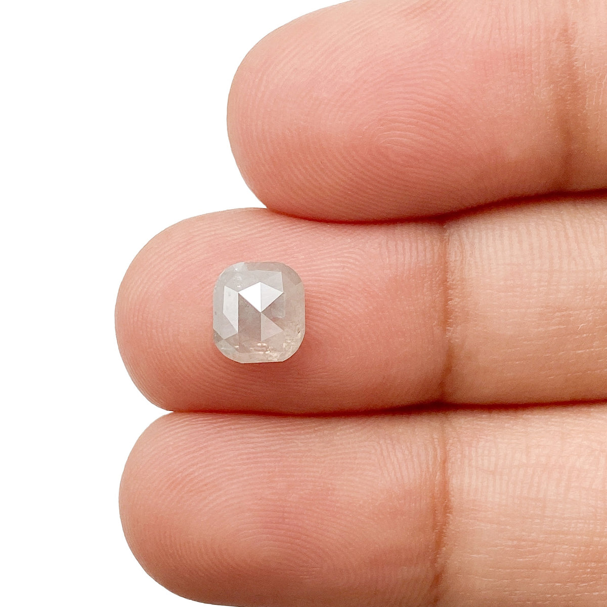 1.22ct | Rustic  Cushion Shape Rose Cut Diamond - Modern Rustic Diamond