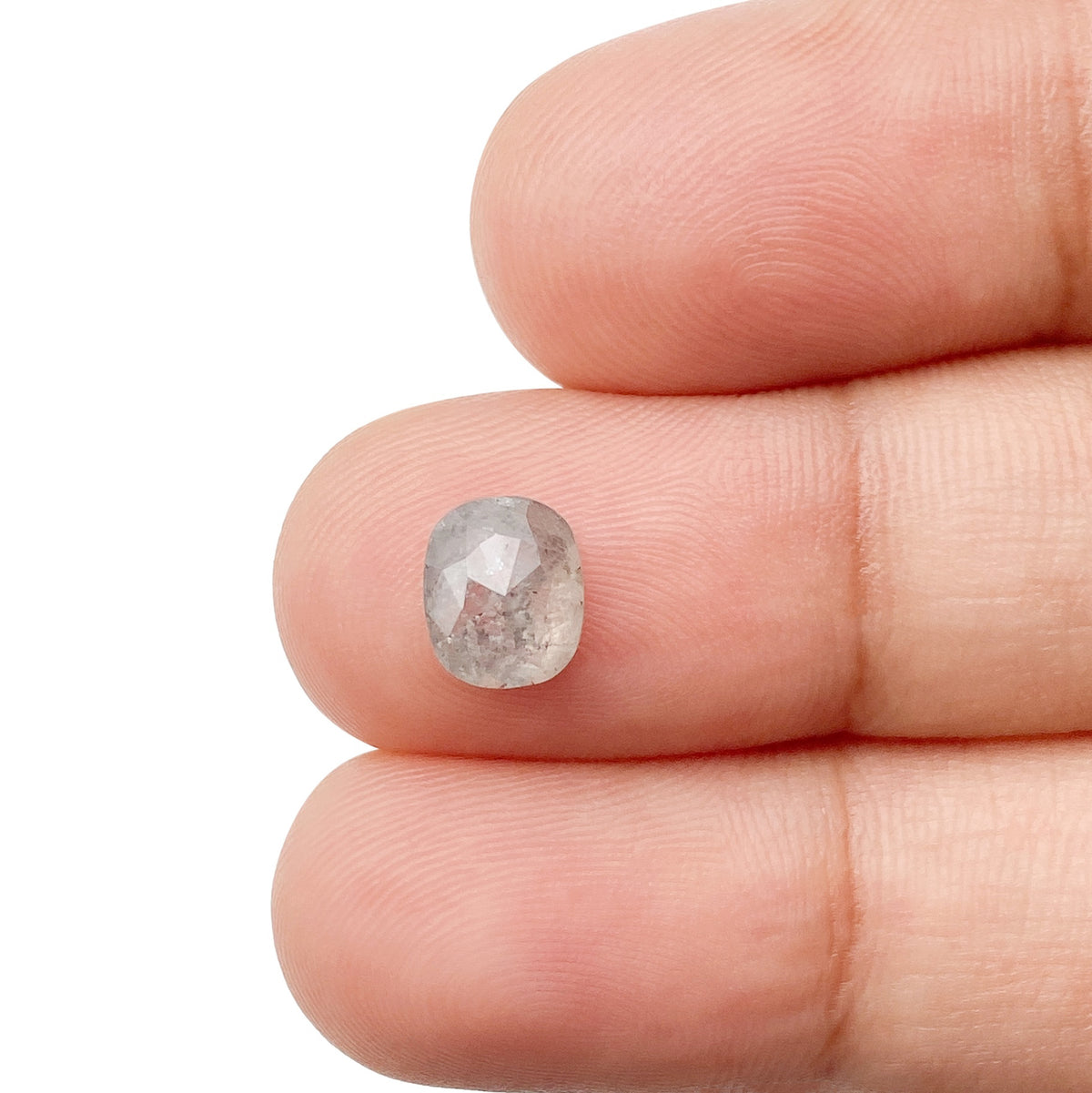 1.22ct | Rustic  Cushion Shape Rose Cut Diamond - Modern Rustic Diamond