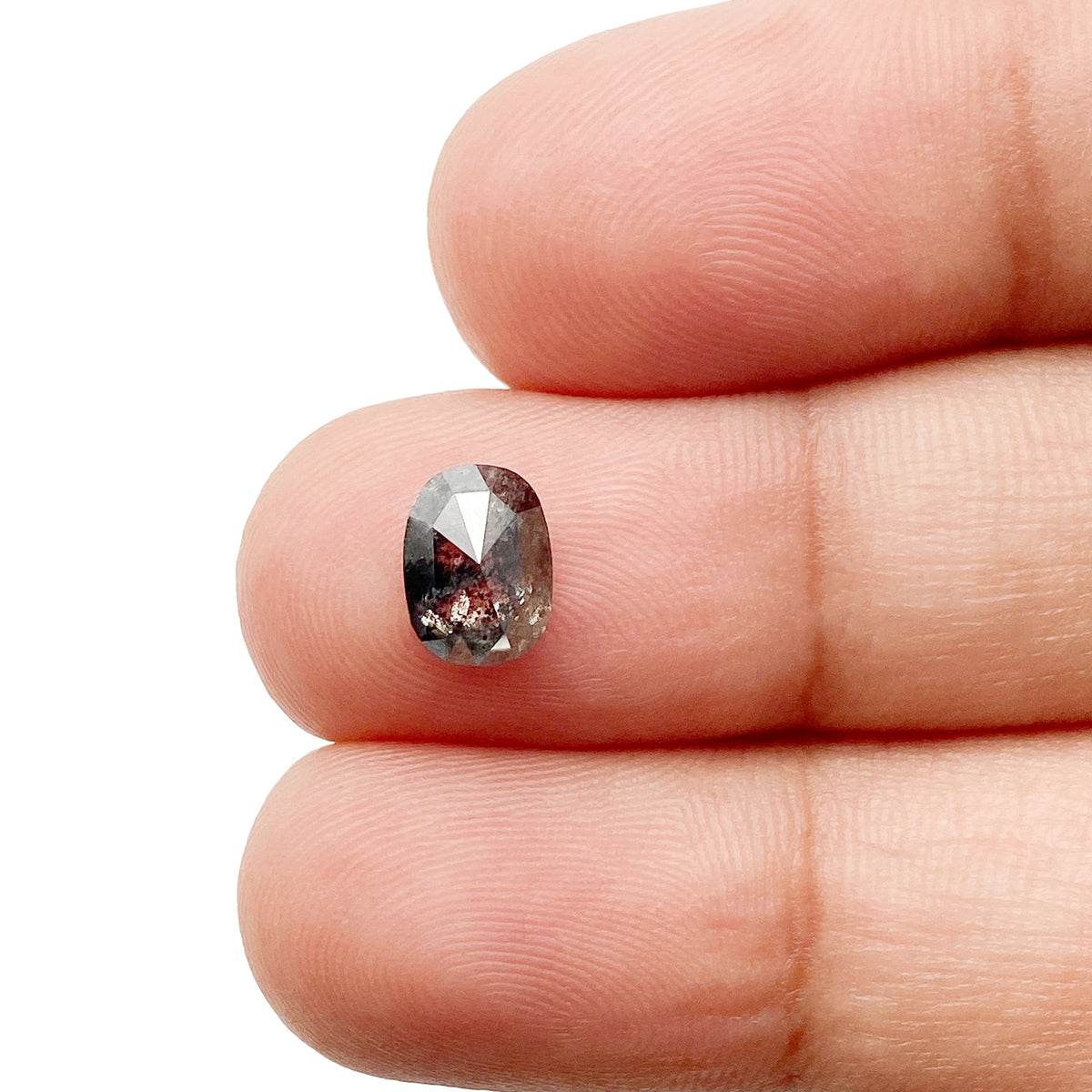 1.22ct | Rustic  Oval Shape Rose Cut Diamond - Modern Rustic Diamond