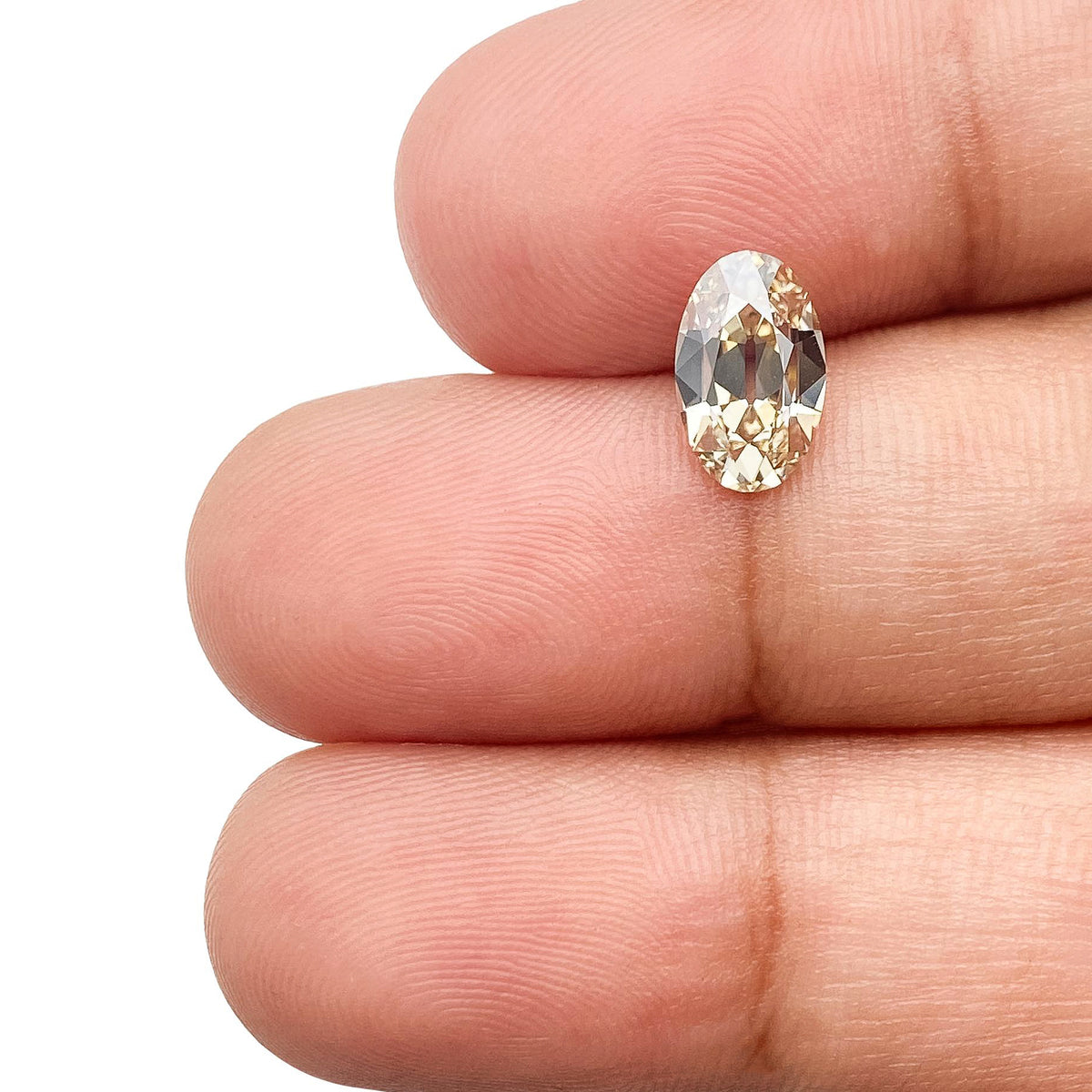 1.22ct | U-V/VS1 Oval Shape Old Mine Cut Diamond (GIA) - Modern Rustic Diamond