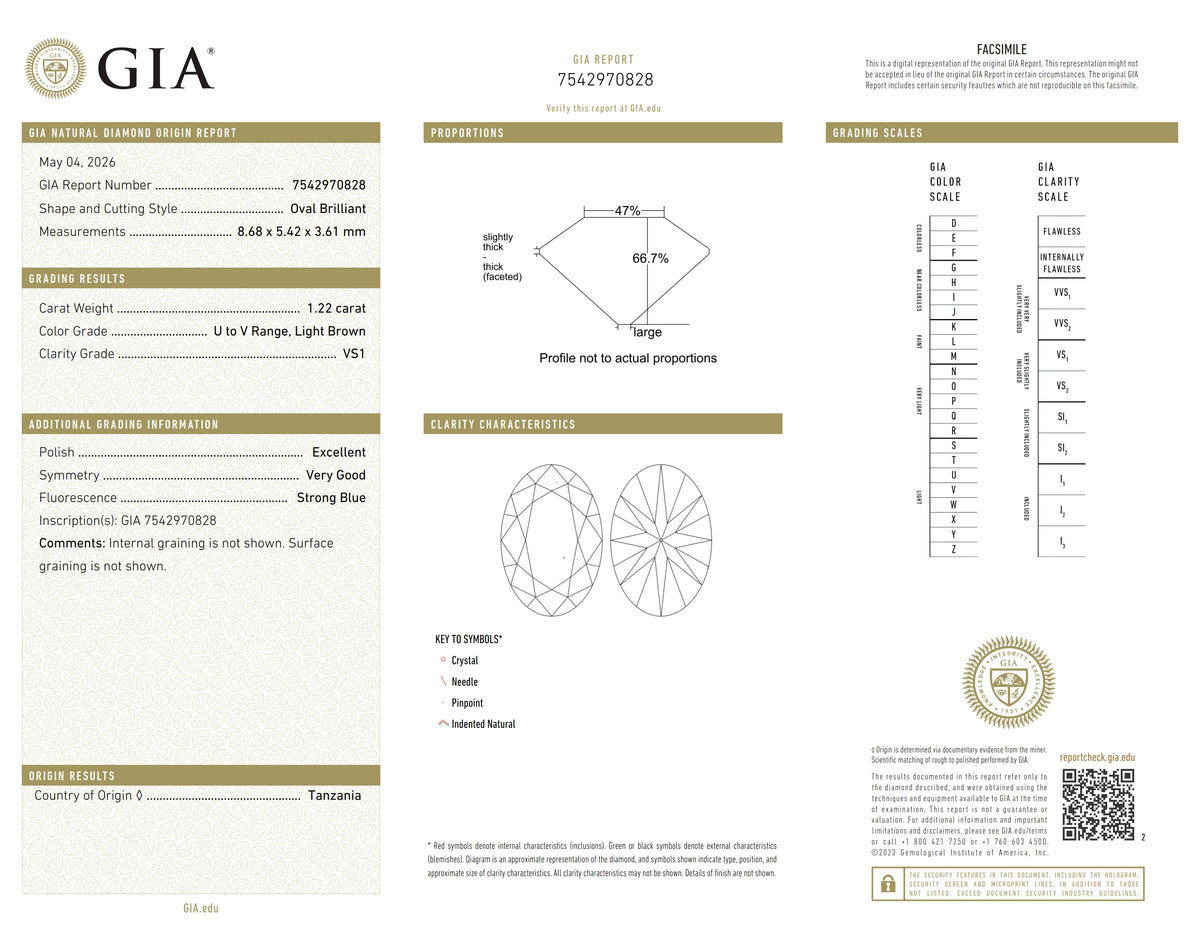 1.22ct | U-V/VS1 Oval Shape Old Mine Cut Diamond (GIA) - Modern Rustic Diamond