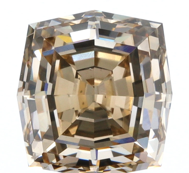 1.23ct | Champagne VVS Octagonal Shape Step Cut Diamond - Modern Rustic Diamond
