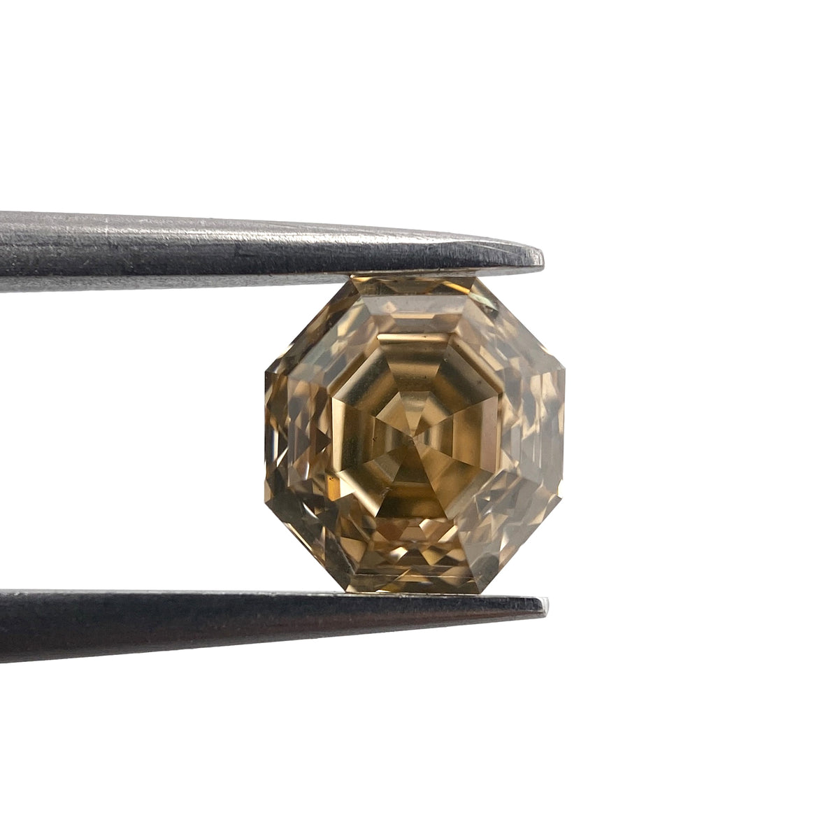 1.23ct | Champagne VS Octagonal Shape Step Cut Diamond - Modern Rustic Diamond