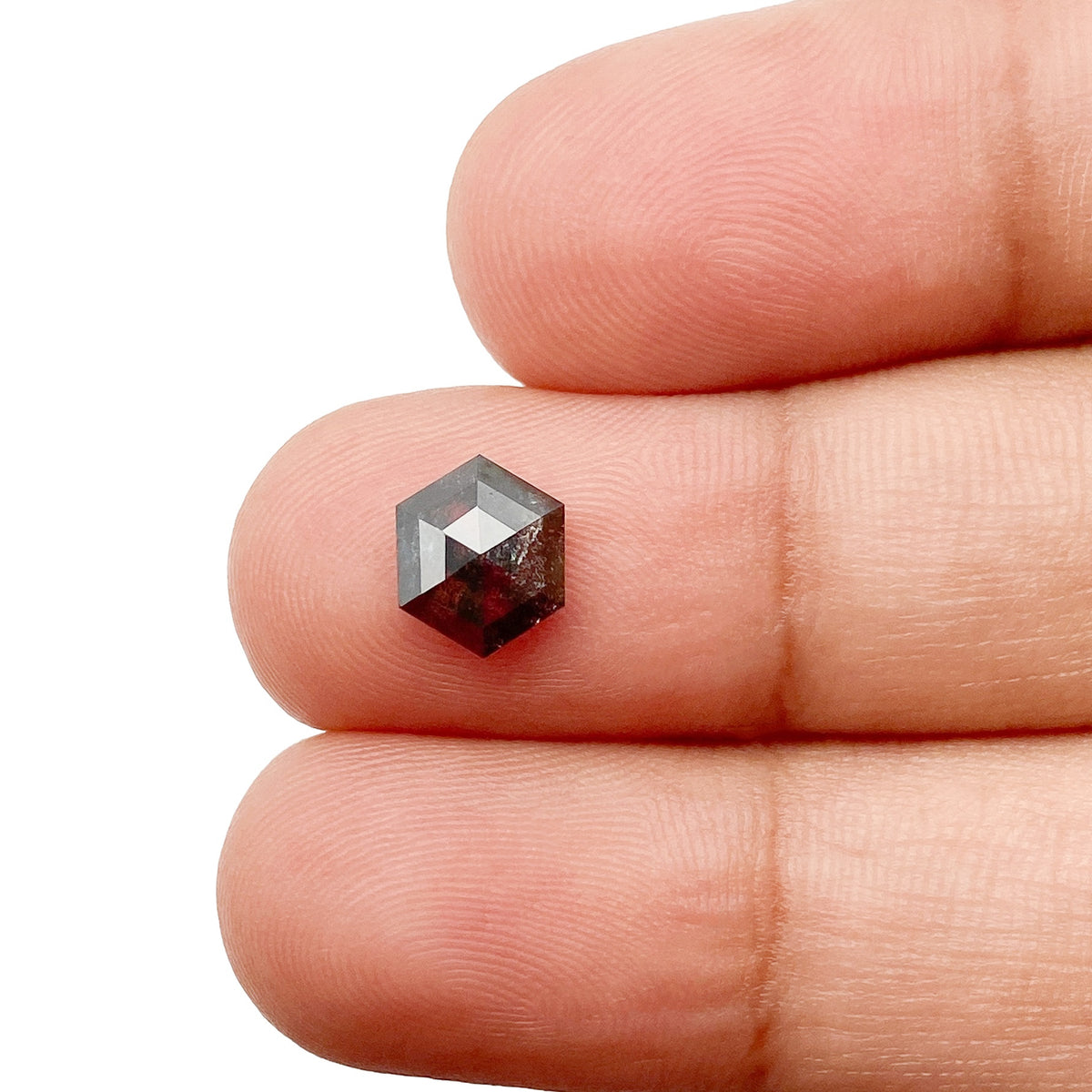 1.23ct | Rustic  Hexagon Shape Step Cut Diamond - Modern Rustic Diamond