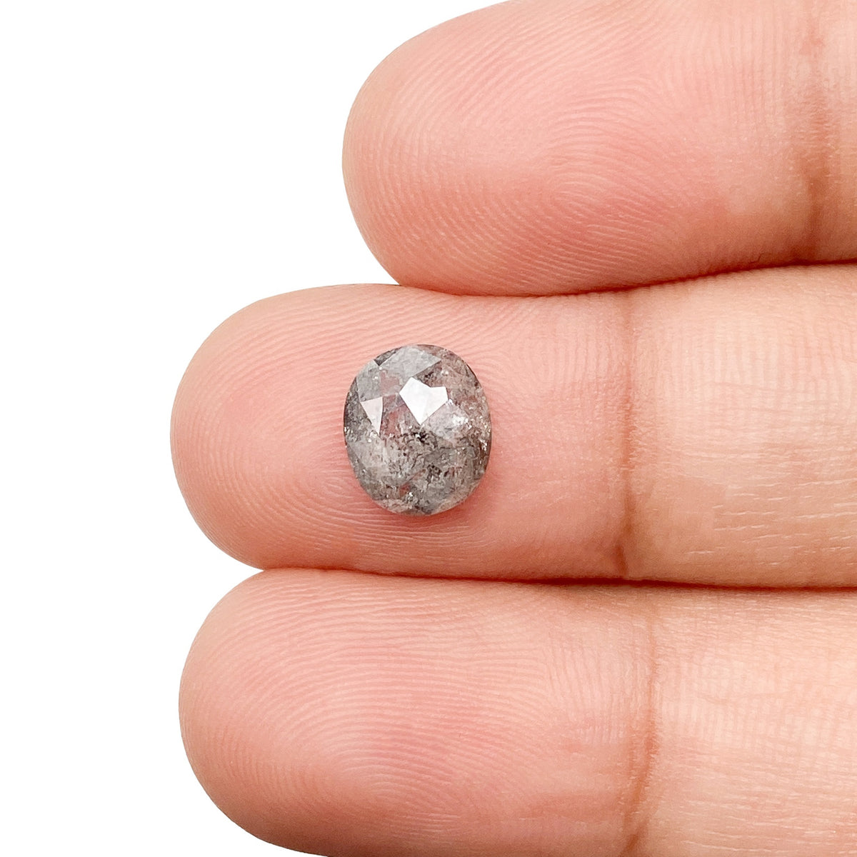 1.23ct | Rustic  Oval Shape Rose Cut Diamond - Modern Rustic Diamond