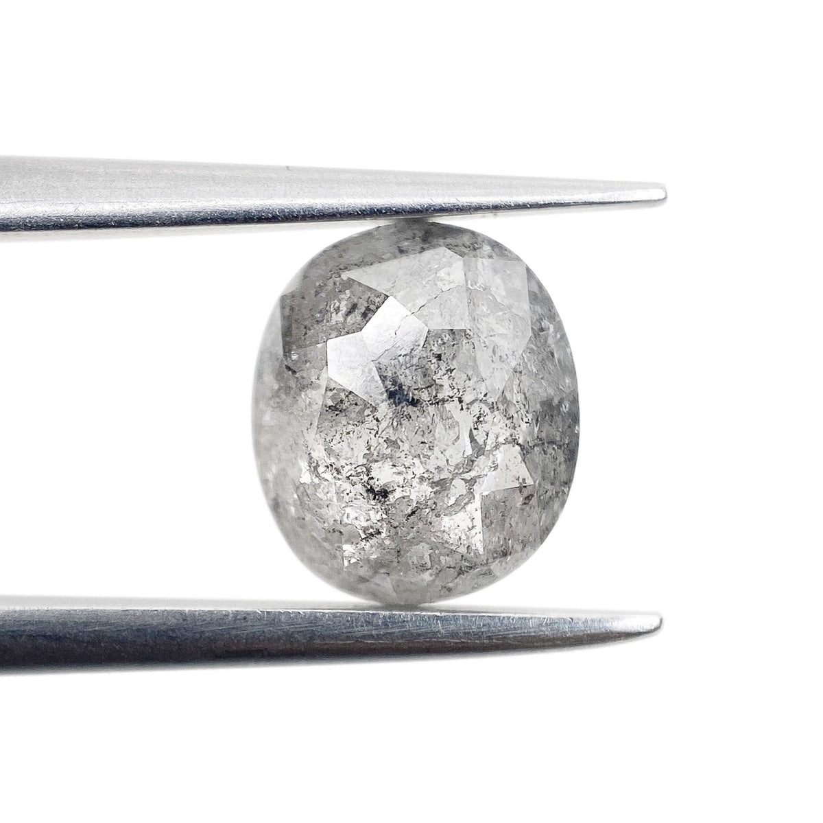 1.23ct | Rustic  Oval Shape Rose Cut Diamond - Modern Rustic Diamond