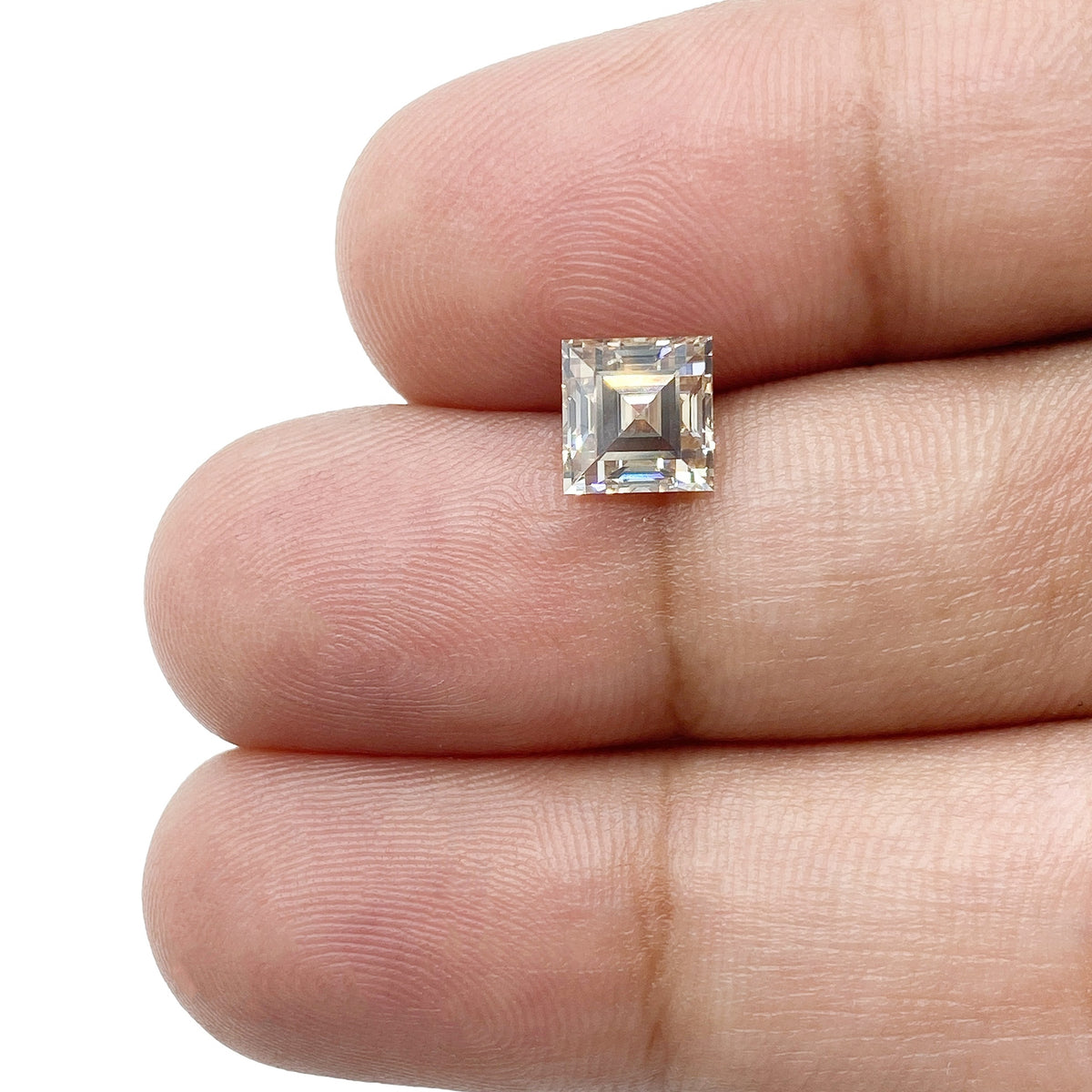 1.23ct | W-X/VS1 Carre Shape Step Cut Diamond (GIA) - Modern Rustic Diamond