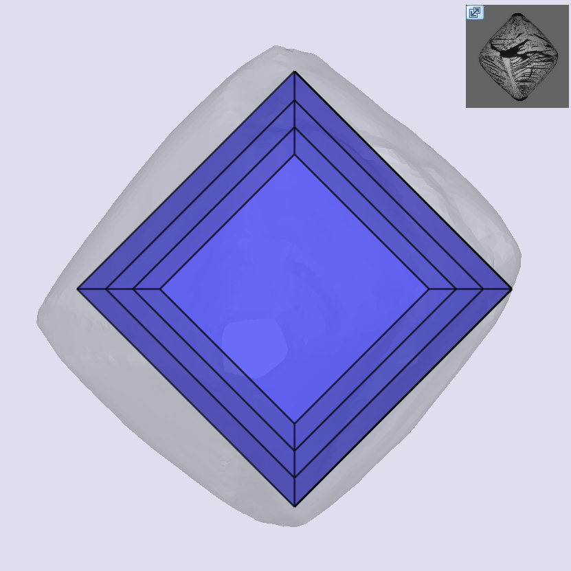 1.23ct | W-X/VS1 Carre Shape Step Cut Diamond (GIA) - Modern Rustic Diamond