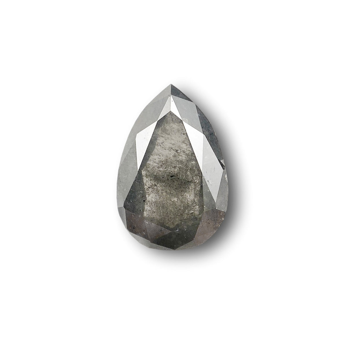 0.93ct | Salt & Pepper Pear Shape Brilliant Cut Diamond