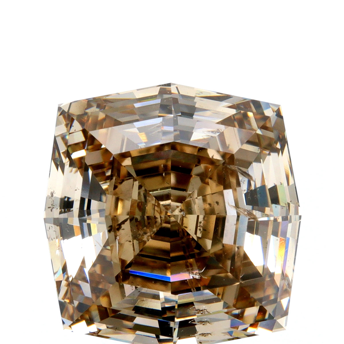 5.02ct | Champagne SI1 Octagonal Shape Step Cut Diamond - Modern Rustic Diamond
