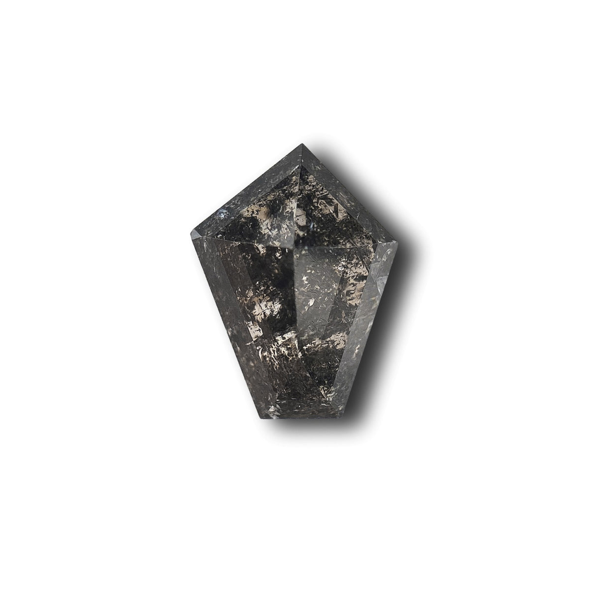 0.83ct | Salt & Pepper Kite Shape Rose Cut Diamond