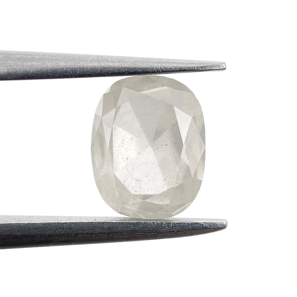 1.24ct | Salt & Pepper Cushion Shape Rose Cut Diamond - Modern Rustic Diamond