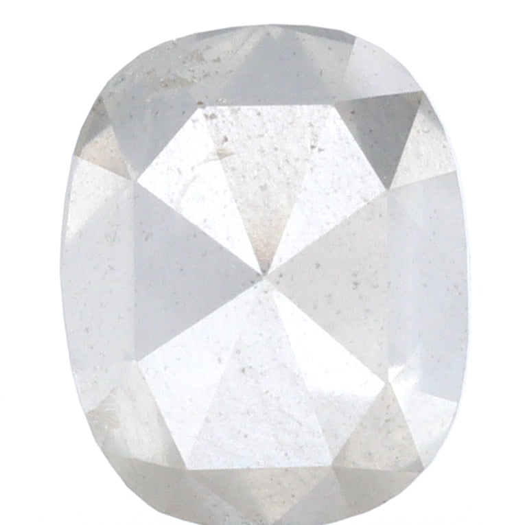 1.24ct | Salt & Pepper Cushion Shape Rose Cut Diamond - Modern Rustic Diamond
