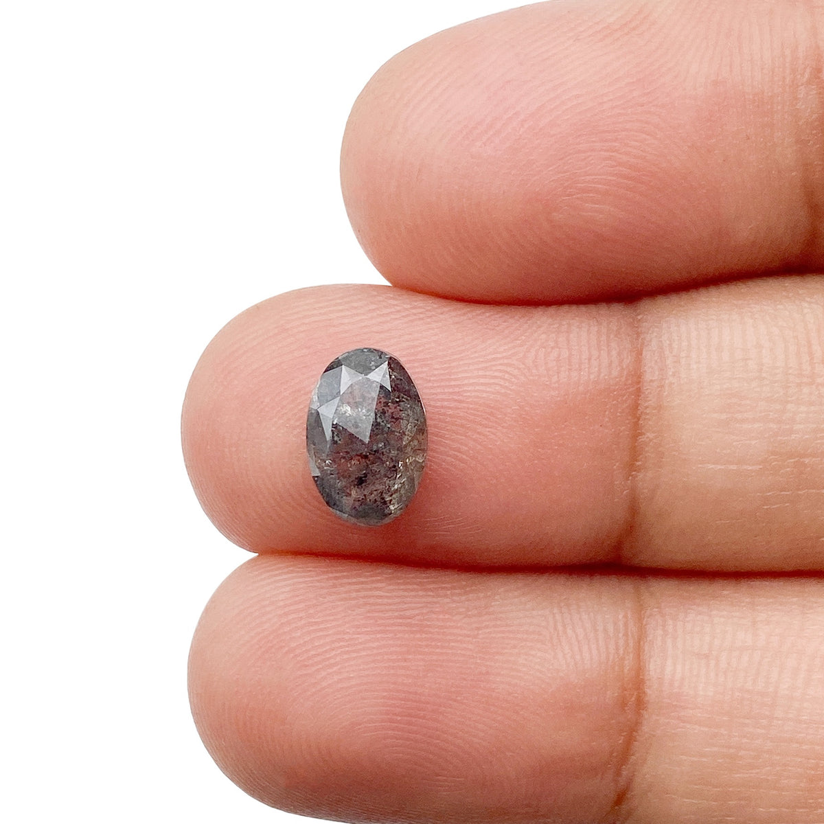 1.24ct | Rustic  Oval Shape Rose Cut Diamond - Modern Rustic Diamond