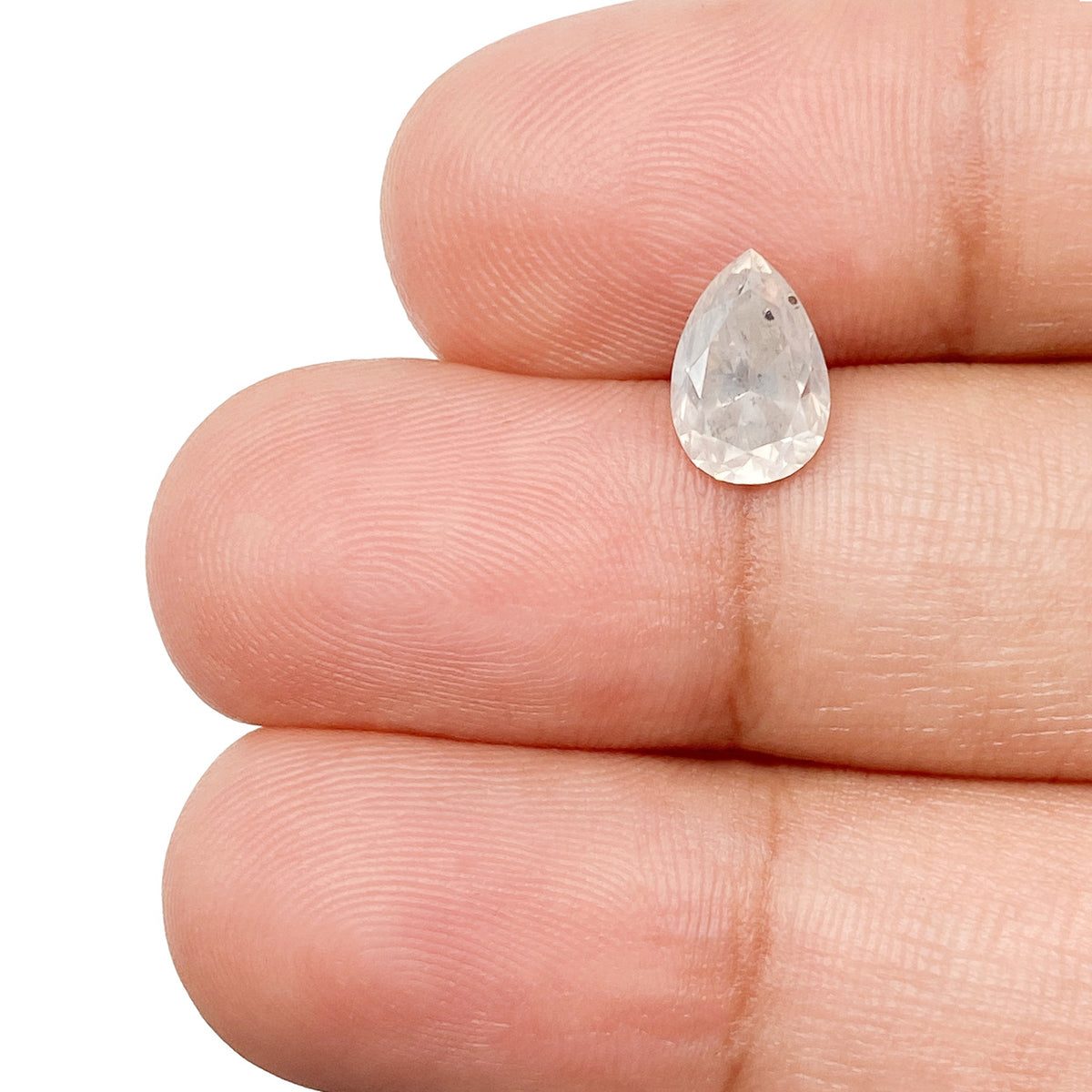 1.24ct | Rustic Pear Shape Brilliant Cut Diamond - Modern Rustic Diamond