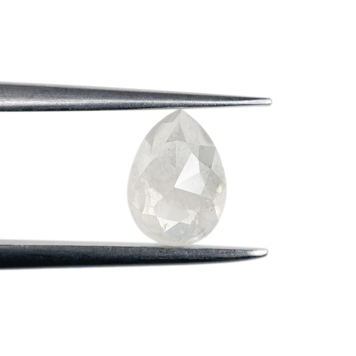 1.24ct | Rustic Pear Shape Rose Cut Diamond - Modern Rustic Diamond