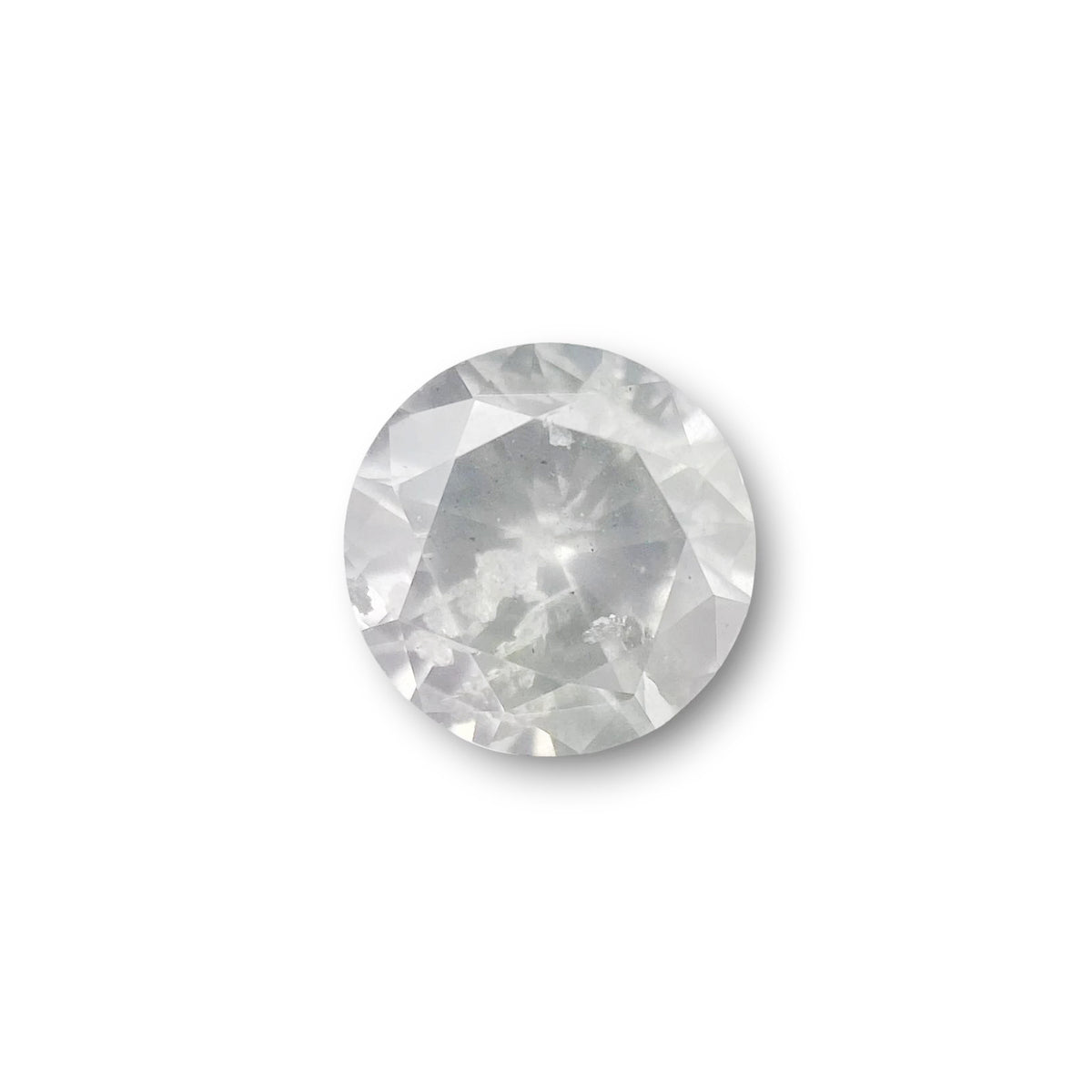 1.24ct | Salt & Pepper Round Shape Brilliant Cut Diamond - Modern Rustic Diamond