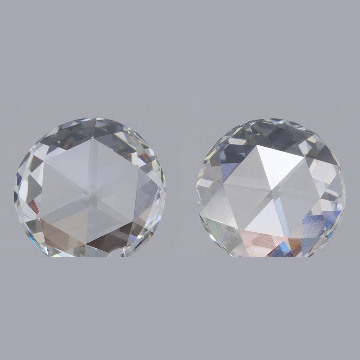0.82cttw | G-H VVS-VS Round Shape Rose Cut Diamond Matched Pair