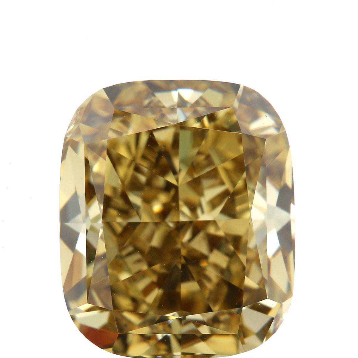 5.02ct | Fancy Deep Brownish Yellow SI1 Cushion Shape Brilliant Cut Diamond (GIA) - Modern Rustic Diamond