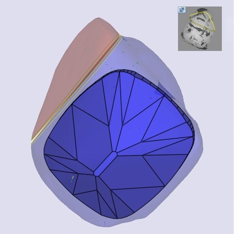 1.25ct | S-T/VS1 Cushion Shape Old Mine Cut Diamond (GIA) - Modern Rustic Diamond