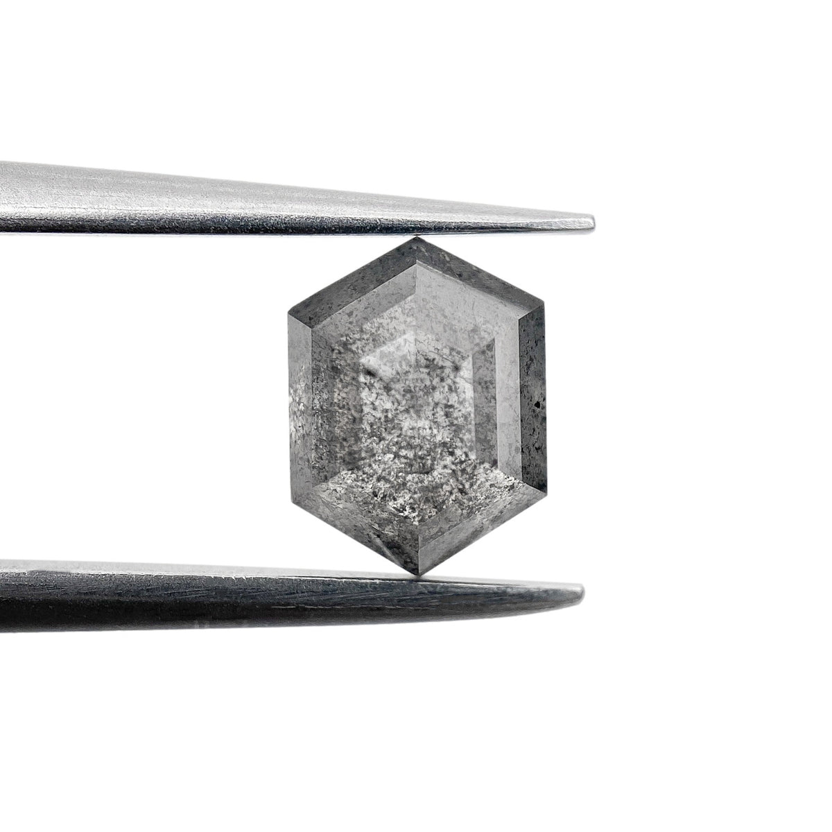 1.25ct | Rustic  Hexagon Shape Rose Cut Diamond - Modern Rustic Diamond