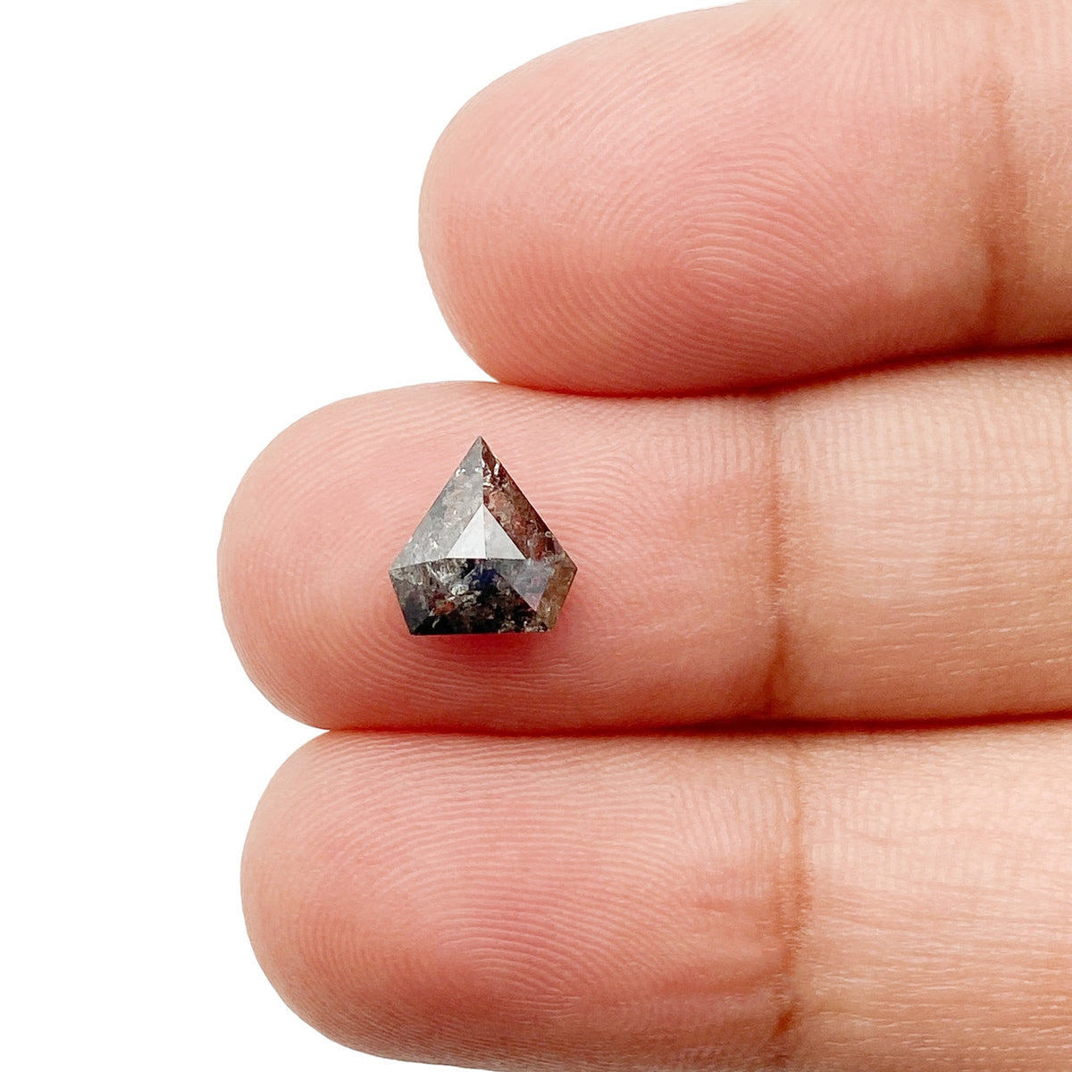 1.25ct | Rustic  Shield Shape Step Cut Diamond - Modern Rustic Diamond