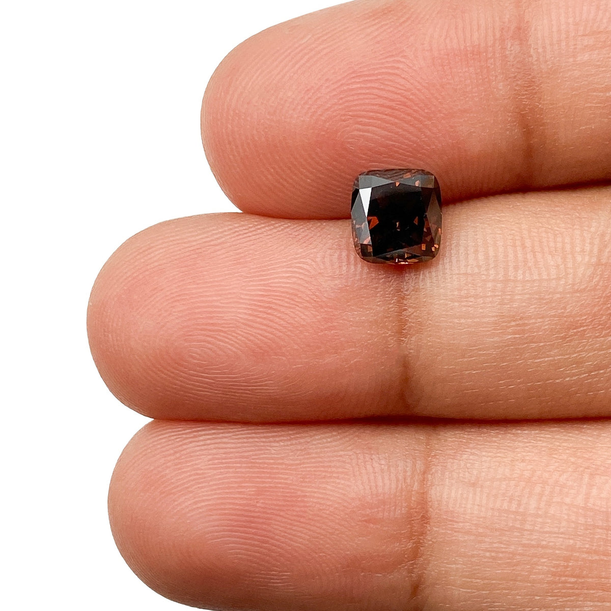 1.26ct | Cognac VS2 Cushion Shape Brilliant Cut Diamond - Modern Rustic Diamond
