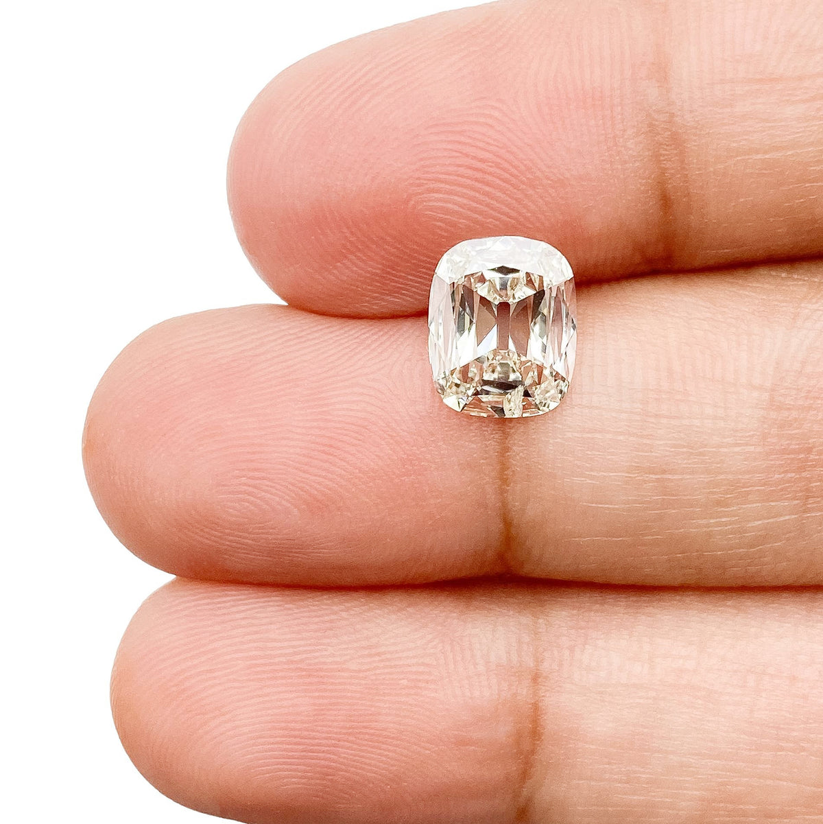 1.26ct | K/I1 Cushion Shape Vintage Old Mine Cut Diamond (GIA) - Modern Rustic Diamond