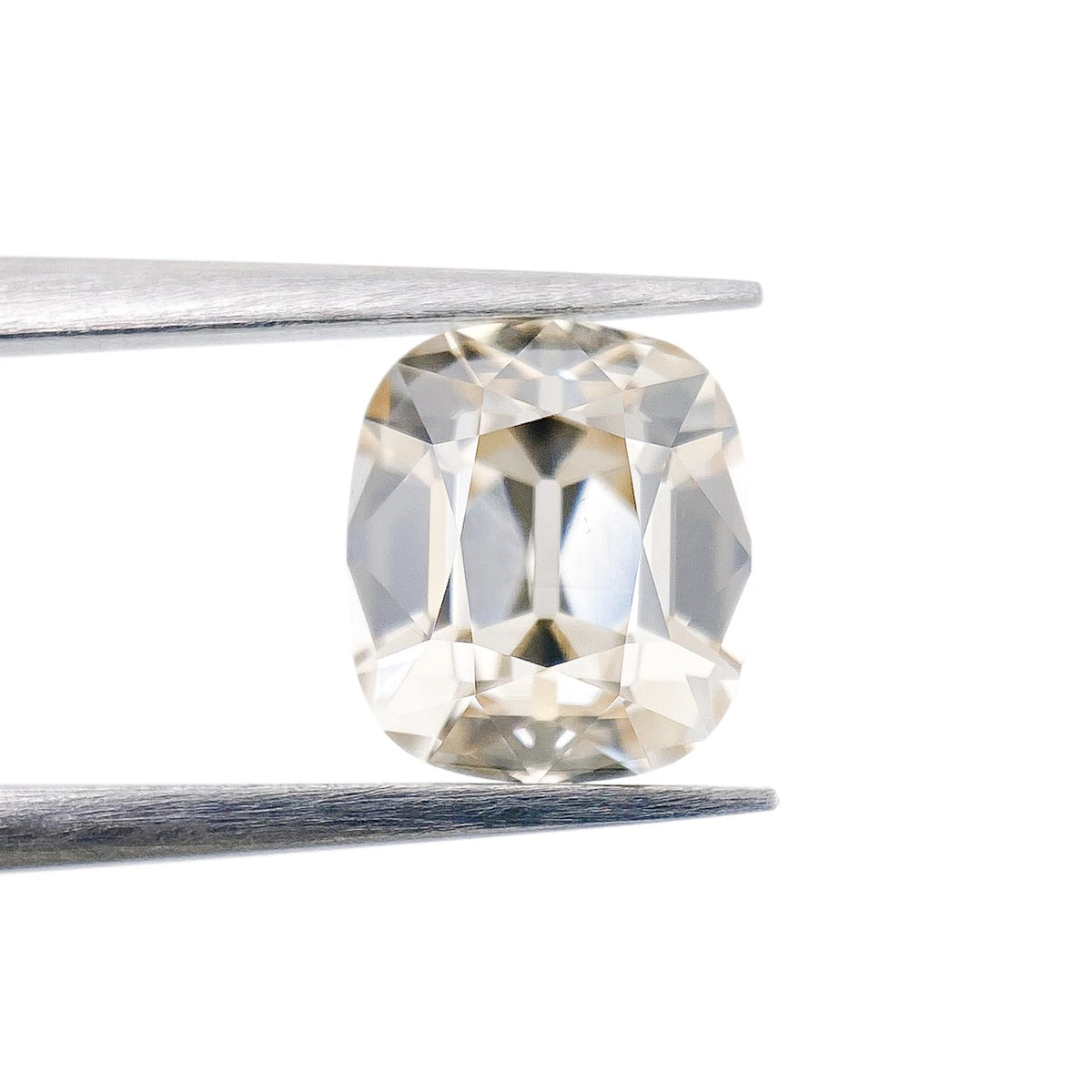 1.26ct | Q-R/VS2 Cushion Shape Old Mine Cut Diamond (GIA) - Modern Rustic Diamond