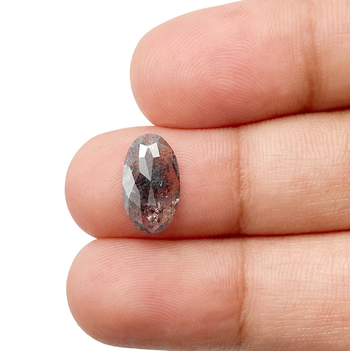 1.26ct | Rustic Oval Shape Rose Cut Diamond - Modern Rustic Diamond