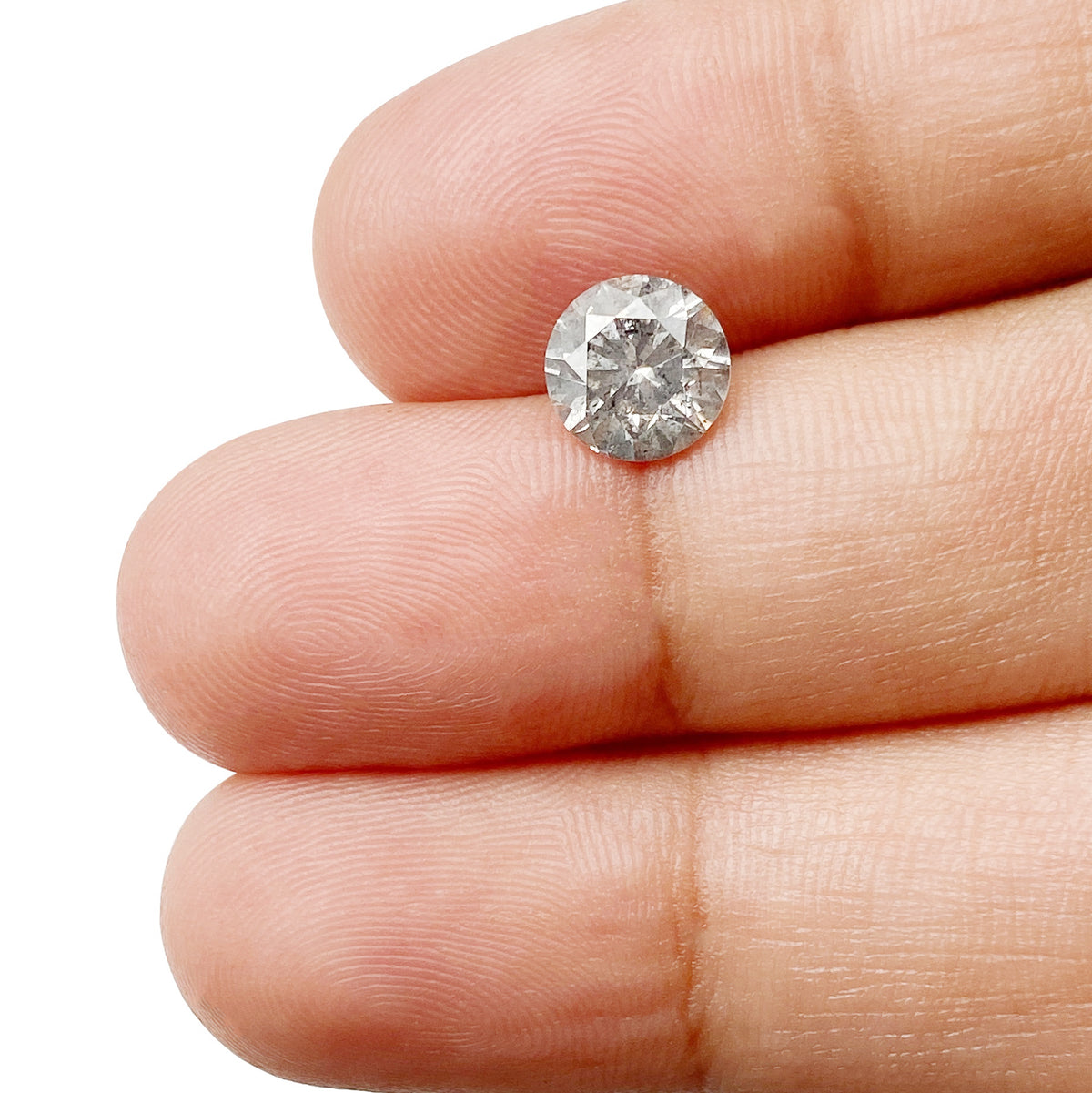 1.27ct | Rustic  Round Shape Brilliant Cut Diamond - Modern Rustic Diamond
