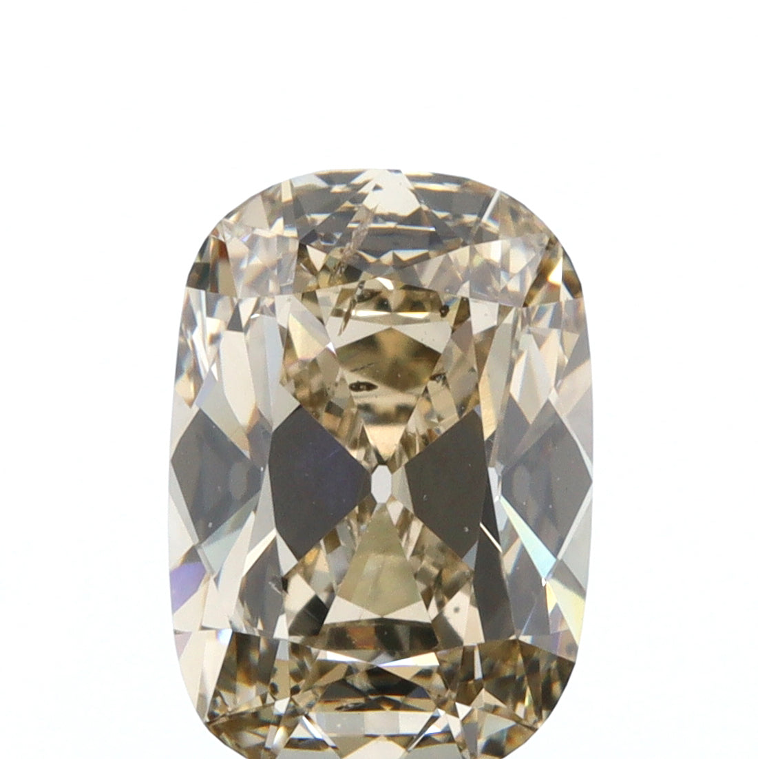 1.28ct | Champagne SI Cushion Shape Old Mine Cut Diamond - Modern Rustic Diamond