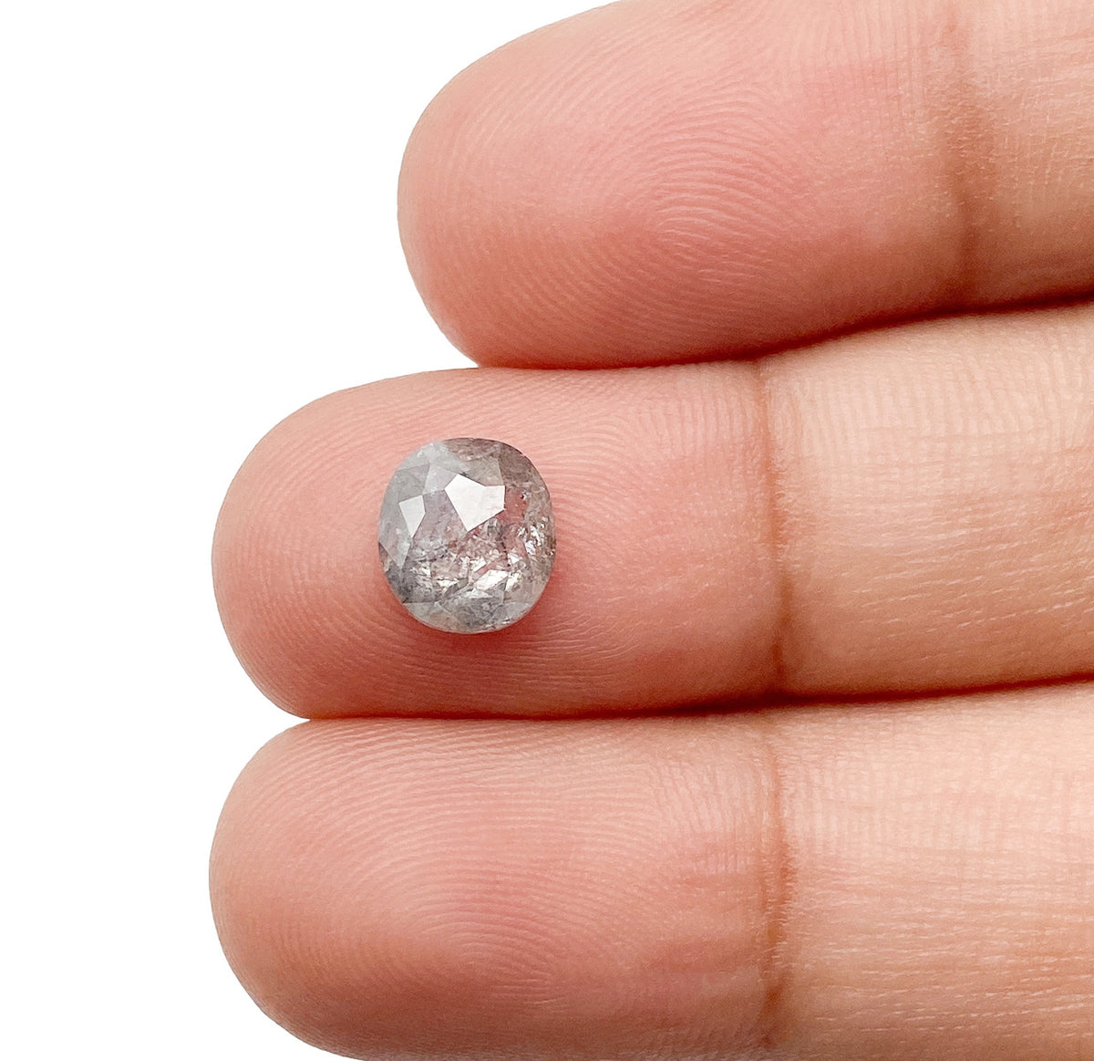 1.28ct | Rustic  Cushion Shape Rose Cut Diamond - Modern Rustic Diamond