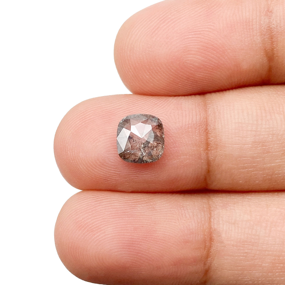 1.28ct | Rustic Cushion Shape Rose Cut Diamond - Modern Rustic Diamond
