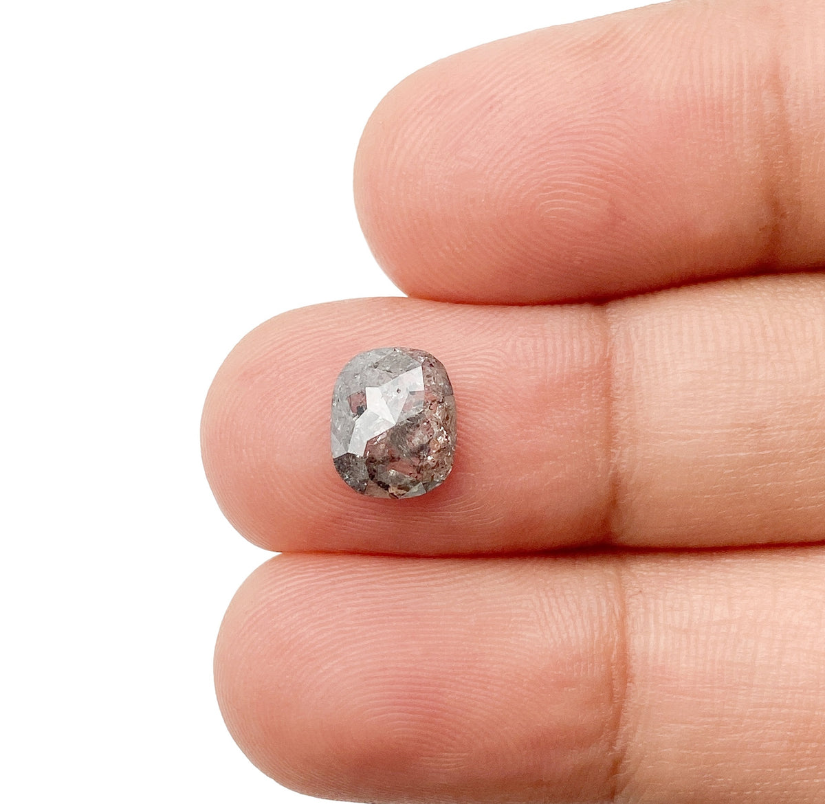 1.28ct | Rustic  Cushion Shape Rose Cut Diamond - Modern Rustic Diamond