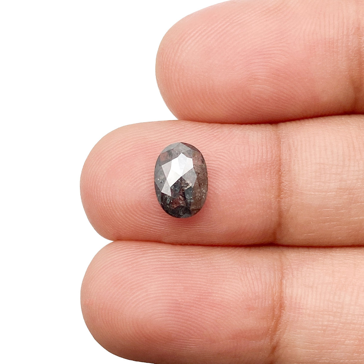 1.28ct | Rustic Oval Shape Rose Cut Diamond - Modern Rustic Diamond