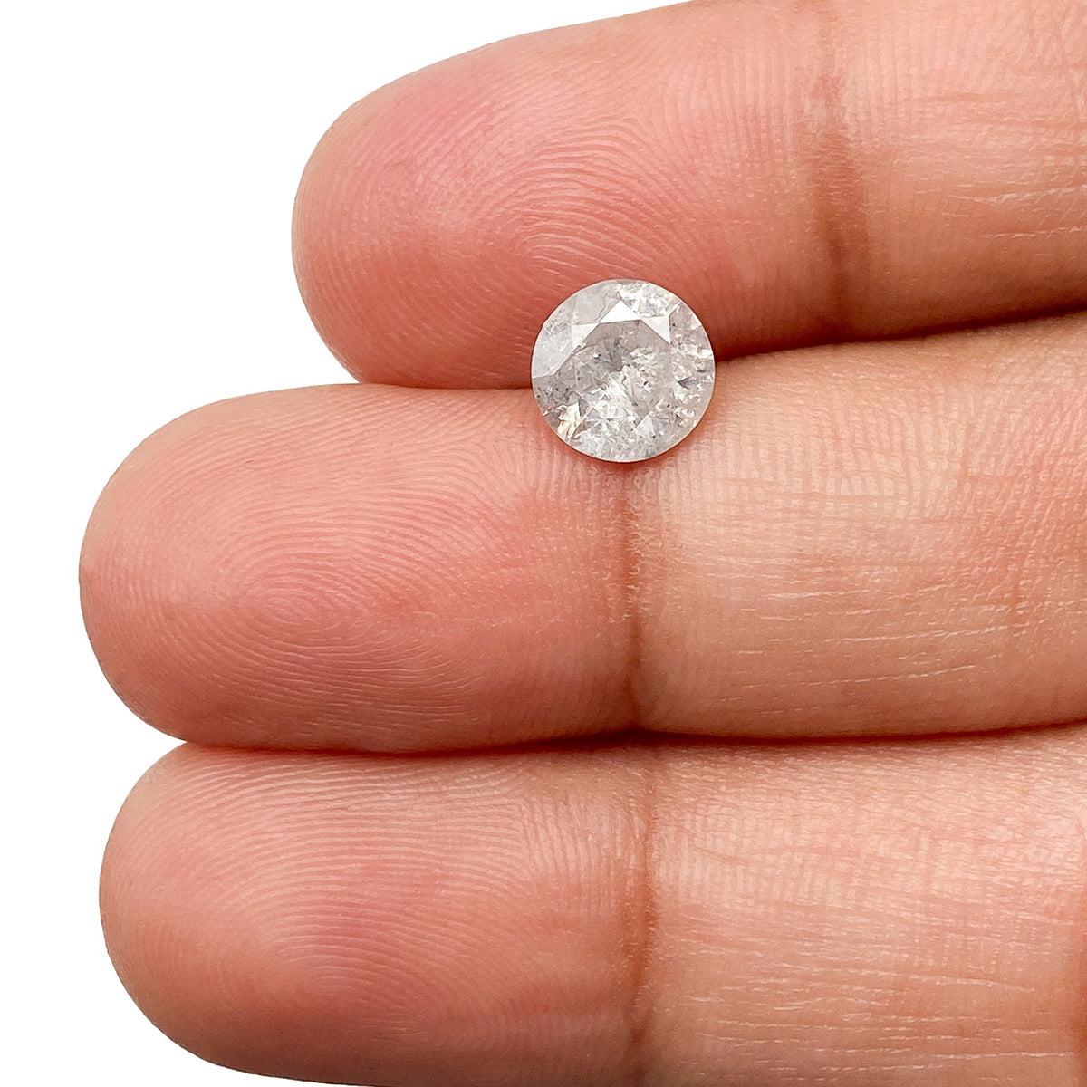 1.28ct | Rustic  Round Shape Brilliant Cut Diamond - Modern Rustic Diamond